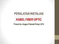 W8 - Peralatan Instalasi Kabel FO