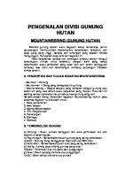 Wapa Manggala (Pengenalan Divisi Gunung Hutan) [PDF]