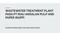 Wastewater Treatment Plant Pada PT Rapp [PDF]