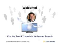 Welcome! Why The Fraud Triangle Is No Longer Enough [PDF]