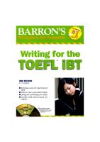 Writing For TOEFL Ibt - Book PDF [PDF]