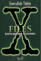 X Files: Gizli Parapsikolojik Araştırmalar
 9944975443