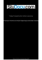 Yates Probability 3rd Edition Solutions PDF