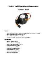 YF-S201 Hall Effect Water Flow Counter Sensor - Black