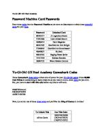 Yu Gi Oh Cheat Codes [PDF]