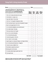 Zung Self-Rating Anxiety Scale