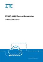 ZXSDR A8602 Product Description (RRU Imacro) [PDF]